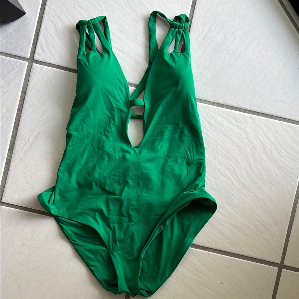Becca Green One-Piece Swimsuit Large